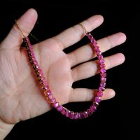 30ctw Burmese Ruby YG Necklace 3b