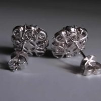Glassy Jadeite, 翡翠, 玻璃种, jade stud earrings singapore, ice jade earrings, icy green jade, icy green jadeite, green jadeite stud earrings, jade jewellery singapore, Gem Gardener