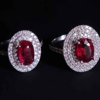 unheated ruby ring, oval ruby ring, natural unheated untreated ruby, ruby ring singapore, ruby engagement ring with diamonds, ruby engagement ring singapore, ruby halo rings for sale, Gem Gardener