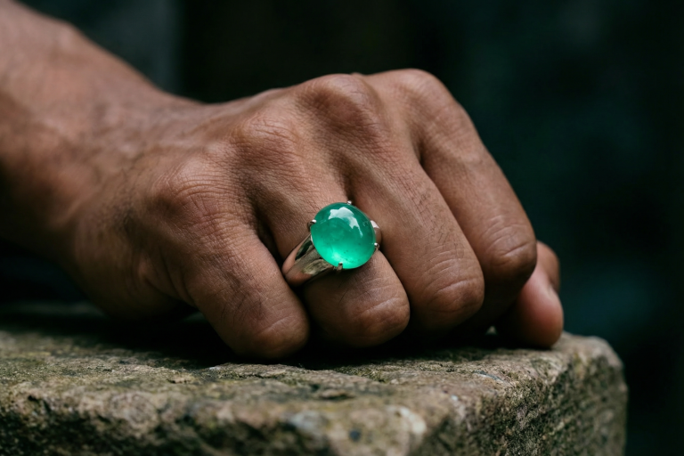 emerald ring men gold, cabochon emerald ring mens, cabochon emerald ring gold, Emerald Sugarloaf Ring, cabochon emerald ring for sale, sugarloaf emerald ring, cabochon emerald ring gold, emerald ring singapore, Gem Gardener