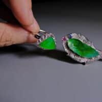 icy green jade, faceted jade ring, imperial green jade ring, 翡翠, 玻璃种, glassy jadeite, glass jadeite burma, icy jade ring, ice jade jewelry for sale, 冰种翡翠, jade jewellery singapore, jade ring singapore, modern jade ring singapore, Gem Gardener