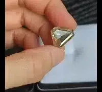 fancy yellow triangle diamond video