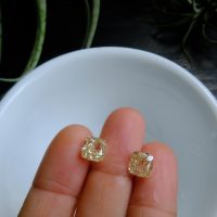 Fancy Light Yellow Diamond, fancy yellow diamond stud earrings, 2ct each diamond earrings, 2ct fancy yellow diamond, 2 carat yellow diamond earrings, light yellow diamond earrings, yellow diamond singapore, Gem Gardener