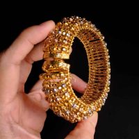 intricate gold bangle, gold cage bracelet, intricate gold bracelet, vintage indian bangles, 22k gold bangle designs with price, ornate gold bangle, vintage gold bangles for sale, chunky gold solid bracelet, Gem Gardener