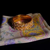 Vintage Indian Gold Bangles, indian enamel bangles, antique indian bangles, Vintage Gold Bangles for sale, antique gold jewellery singapore, Gem Gardener