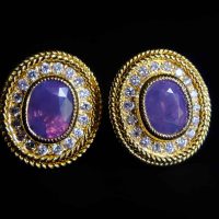 purple sapphire earrings, purple sapphire stud earrings, kashmir sapphire earrings, purple sapphire earrings gold, purple sapphire jewelry sapphire earrings singapore, Gem Gardener