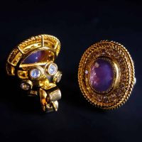 purple sapphire earrings, purple sapphire stud earrings, kashmir sapphire earrings, purple sapphire earrings gold, purple sapphire jewelry sapphire earrings singapore, Gem Gardener