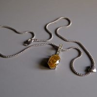 Fancy Yellow Diamond Pendant, 5ct fancy yellow diamond, 5ct diamond pendant necklace, fancy deep brown yellow diamond, yellow diamond pendant for sale, fancy yellow diamond for sale, diamond pendant singapore, Gem Gardener