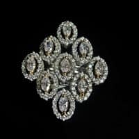 Marquise Cluster Ring, diamond cluster ring, navette diamond ring, vintage diamond rings for sale, vintage cocktail rings diamond, Gem Gardener