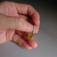 Fancy Yellow Diamond Pendant, 5ct fancy yellow diamond, 5ct diamond pendant necklace, fancy deep brown yellow diamond, yellow diamond pendant for sale, fancy yellow diamond for sale, diamond pendant singapore, Gem Gardener