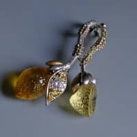 lemon stalk pendant 18k 2