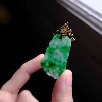 Vintage Carved Jade Pendant,carved jade pendant necklace, carved jade and diamond pendant, carved jade pendants for sale, antique carved jade, antique jade jewelry for sale, antique jade jewellery, Gem Gardener