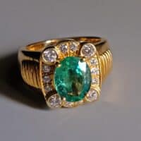 Mens Vintage Emerald Ring, vintage mens rings gold, vintage mens rings near me, vintage mens jewelry for sale, emerald ring men, vintage gold rings for men, emerald ring singapore, Gem Gardener