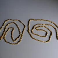 long gold rope twist chain necklace, long heavy gold chain, twist gold chain necklace, twist gold chain men, vintage 24k gold chain, vintage gold chain necklace, Gem Gardener