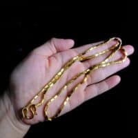 24k gold chain men, 24k thick gold chain, 24k mens gold necklace for sale, 24k gold chain 24 inch, vintage 24k gold jewelry, vintage 24k gold chain, Gem Gardener