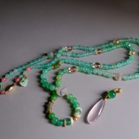 long bead necklace, court bead necklace, Chrysoprase Bead Necklace, long bead necklace gold, chrysoprase necklace gold, chrysoprase stone necklace, beads necklace singapore, chinese court necklace, chinese jade beaded necklace, beaded necklace singapore, beaded jewellery singapore, Gem Gardener