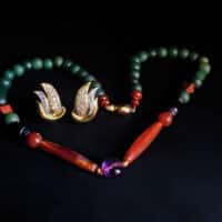 ancient bead necklace, ancient jade necklace, chinese court beads, chinese court necklace, ancient roman bead necklace,antique jade necklace for sale, beaded jewellery singapore, beaded necklace singapore, Gem Gardener