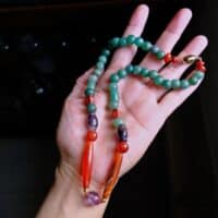 ancient bead necklace, ancient jade necklace, chinese court beads, chinese court necklace, ancient roman bead necklace,antique jade necklace for sale, Gem Gardener