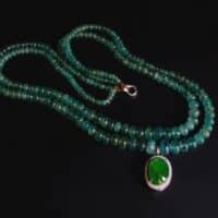 emerald bead necklace, Jade and Emerald Necklace, russian emerald beads necklace, emerald beads jewelry, fine beaded necklace, fine jewelry beaded necklace, jade necklace singapore, Gem Gardener