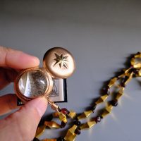 crystal locket necklace, sentimental jewellery gold, mourning locket gold, photo locket singapore, moon crystal locket, gold crystal locket, victorian locket gold, victorian locket with beads, cat crystal pendant, pet memorial lockets, Gem Gardener