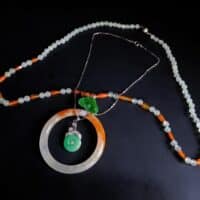 red jade pendant necklace, hololith jade, jade bangle necklace, red jade jewelry, red jade singapore, long jade bead necklace, jade jewellery singapore, jadeite pendant singapore, Gem Gardener