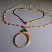 red jade pendant necklace, hololith jade, jade bangle necklace, red jade jewelry, red jade singapore, long jade bead necklace, jade jewellery singapore, jadeite pendant singapore, Gem Gardener