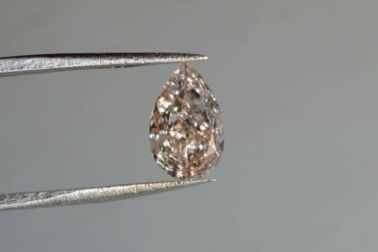 Light Brown Diamond, fancy brown diamond, Illusion Pink Diamond, light brown pink diamond, very light pinkish brown diamond, light brown pear diamond, pear diamond ring natural, loose pear shaped diamonds, loose diamond singapore, Gem Gardener