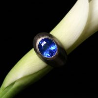 Black Gold Ring, blue sapphire black gold ring, royal blue sapphire ring, sapphire ring cartier, hemmerle rings, blue sapphire ring singapore, Gem Gardener