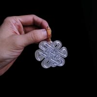 endless knot jade, 盘长结, icy jade pendant, eternal knot jade, chinese endless knot, eternal knot jade jewelry, large white jade pendant, white jade pendant chinese, white jade singapore, jade jewellery singapore, Gem Gardener