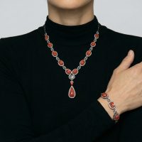 red jade necklace, icy red jade, icy red jadeite, red jade jewelry, red jadeite jade, red jade bracelet, natural red jade bracelet, fine jewelry jade necklace, jade jewelry singapore, Gem Gardener