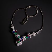 mixed gemstone necklace, mixed gem necklace, multi gemstone necklace in gold, big four gemstones, gemstone necklace ideas, gemstone necklace singapore, Gem Gardener