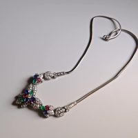mixed gemstone necklace, mixed gem necklace, multi gemstone necklace in gold, big four gemstones, gemstone necklace ideas, gemstone necklace singapore, Gem Gardener