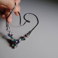 mixed gemstone necklace, mixed gem necklace, multi gemstone necklace in gold, big four gemstones, gemstone necklace ideas, gemstone necklace singapore, Gem Gardener