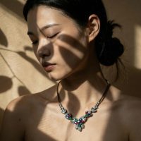 mixed gemstone necklace, mixed gem necklace, multi gemstone necklace in gold, big four gemstones, gemstone necklace ideas, gemstone necklace singapore, Gem Gardener
