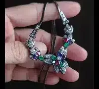 multi stone necklace sapphire ruby emerald diamond video