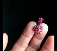 Ruby Pendant Necklace, black gold ruby, ruby pendant singapore, natural ruby pendant gold, ruby pendant for necklace, ruby jewellery singapore, ruby halo necklace pendant, Gem Gardener