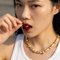 Handmade Gold Necklace, silver necklace gold plated, silver necklace artisan, handmade artisan jewelry, handmade gold necklace, pure silver necklace gold plated, handmade gold plated necklace, silver necklace singapore, Gem Gardener