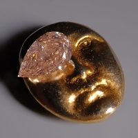 Fancy Light Yellowish Brown Diamond, very pear cut diamond ring, light pinkish brown diamond, illusion pink diamond, light brown diamond, light pink diamond, fancy color diamonds for sale, fancy light pink diamond, light pink pear diamond ring, Gem Gardener