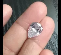 2.85ct pear cut diamond white video