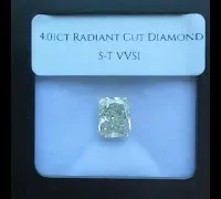 radiant cut diamond vvs1 video