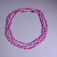 pink beaded layered necklace, ruby corundum beads, Pink Sapphire Bead Necklace, long beaded necklace, pink sapphire beaded necklace, fine jewelry bead necklace, handmade beaded necklace singapore, bead necklace singapore, pink sapphire necklace gold, beaded jewelry singapore, Gem Gardener